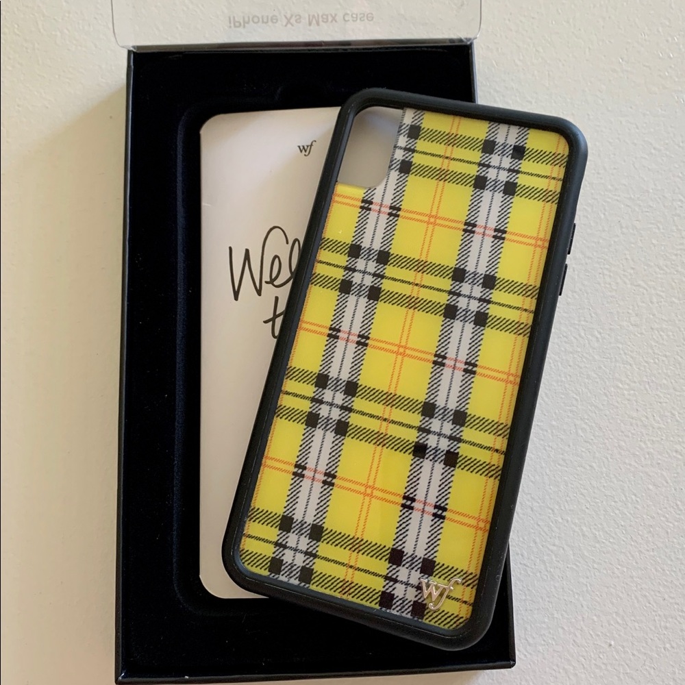 Yellow Plaid Wildflower Case